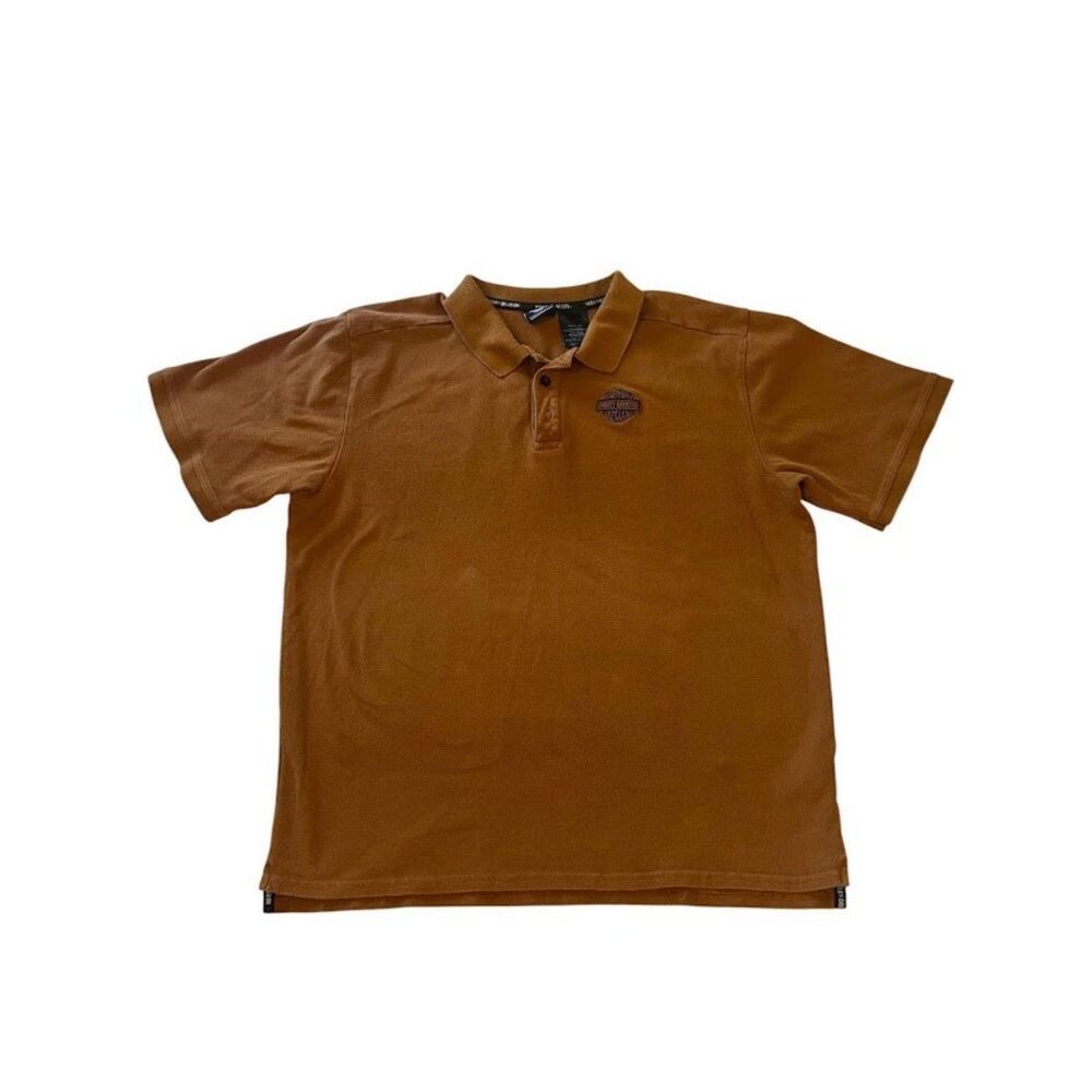 Harley-Davidson Brown Polo Shirt 2XL
